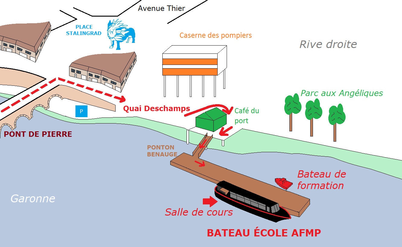 Accéder au bateau école