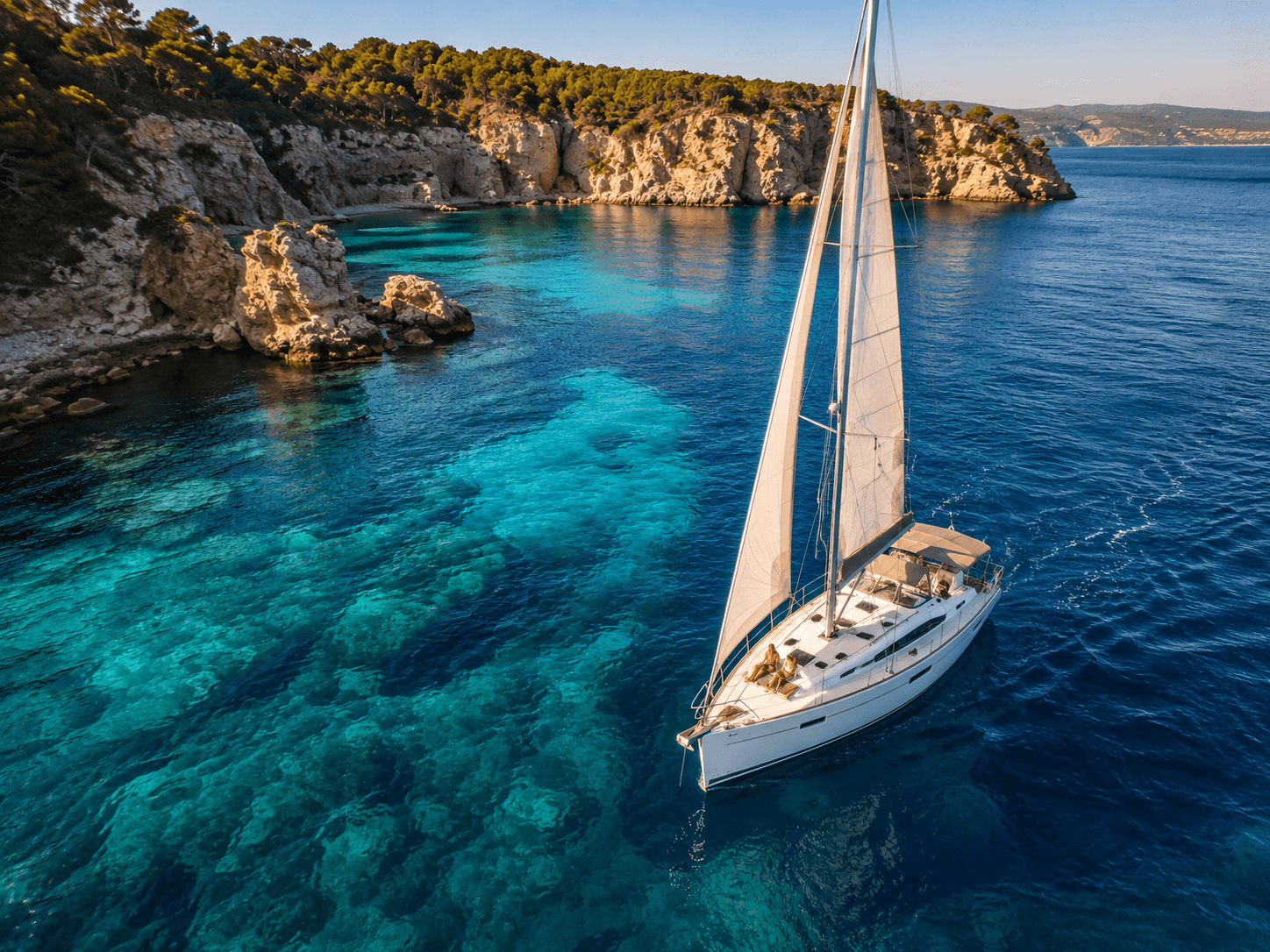 Voilier en navigation hauturière