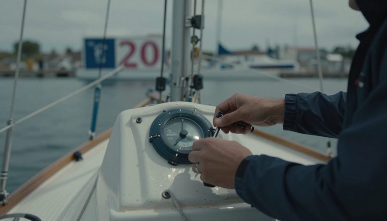 cockpit de bateau en formation pratique avec mains sur barre
