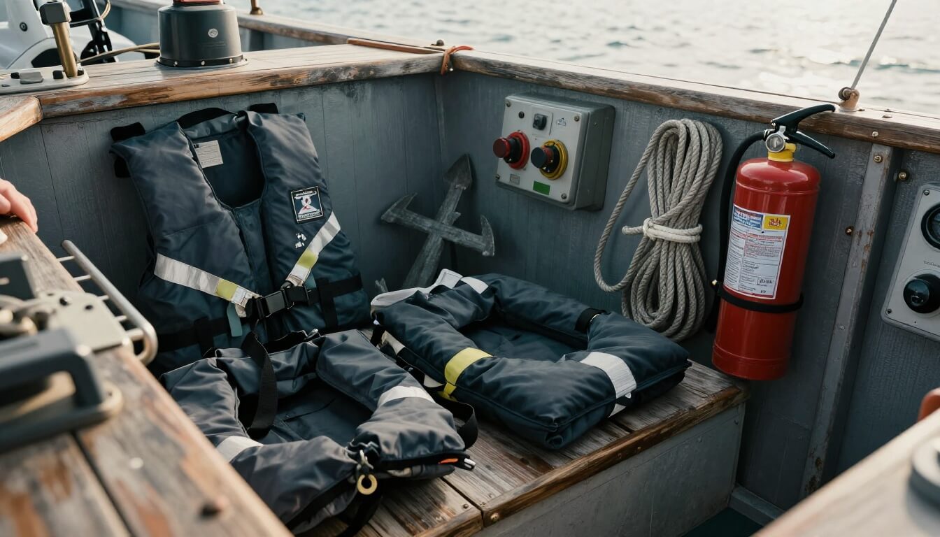 équipement de sécurité obligatoire à bord d'un petit bateau de moins de 5 mètres