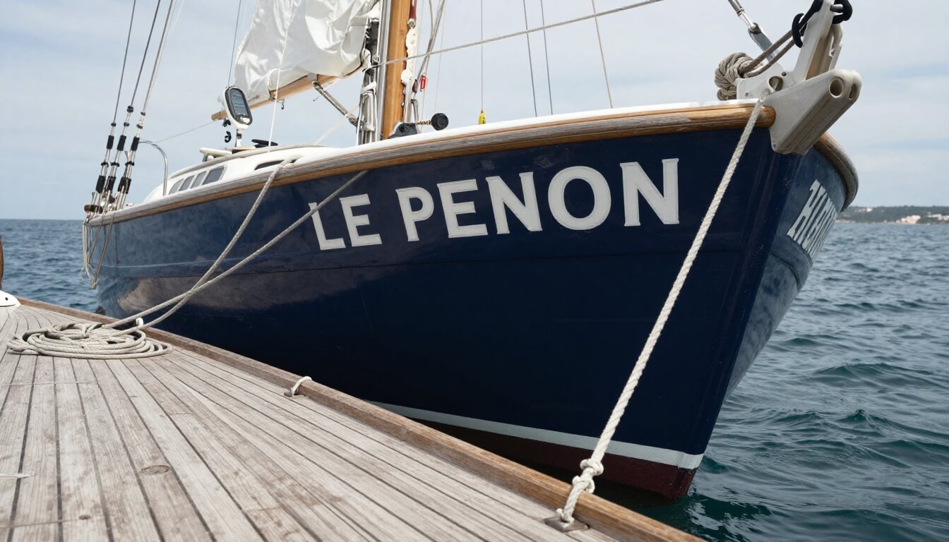 Comment afficher ton nom réglementairement : la poupe, les lettres, la VHF